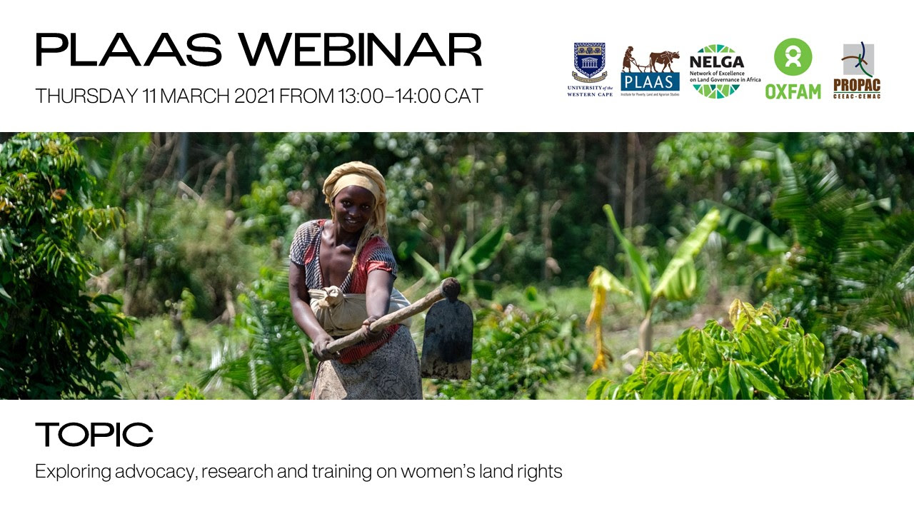 Exploring advocacy, research, and training on women’s land rights