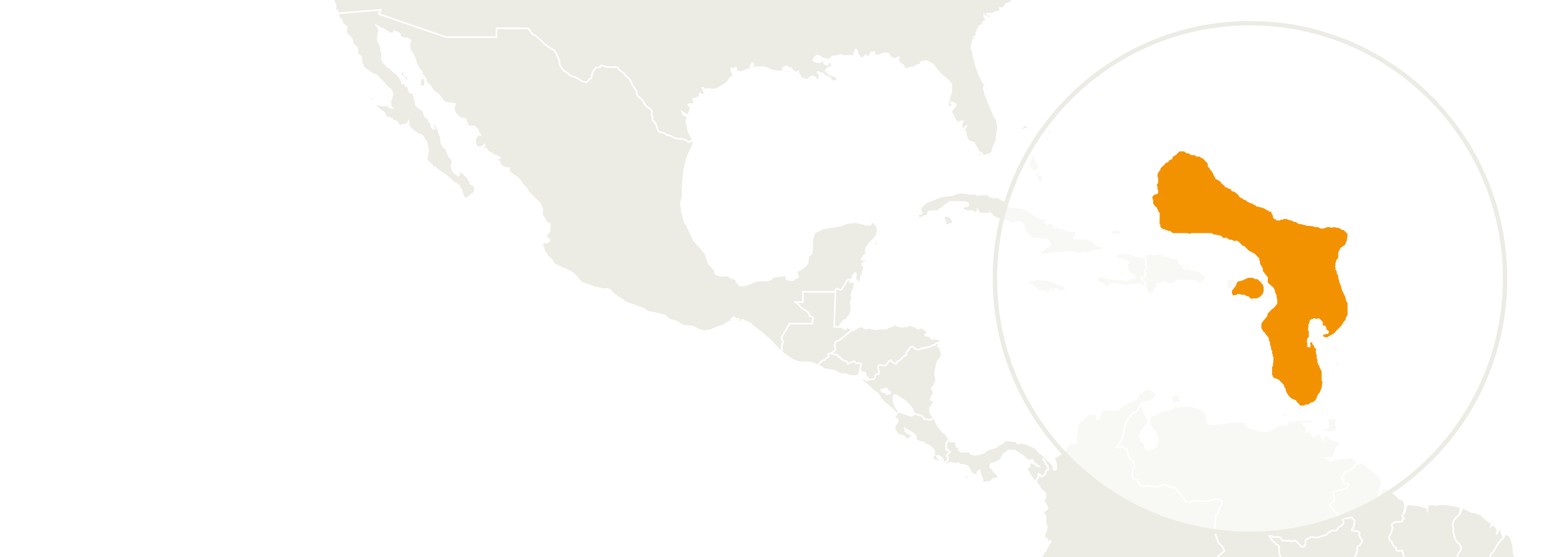 Map of Bonaire, Sint Eustatius y Saba