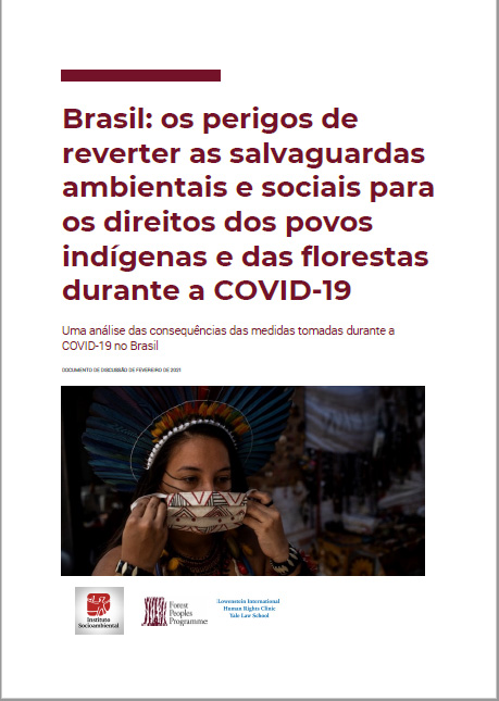 Brasil: os perigos de reverter as salvaguardas ambientais e sociais para os direitos dos povos indígenas e das florestas durante a COVID-19