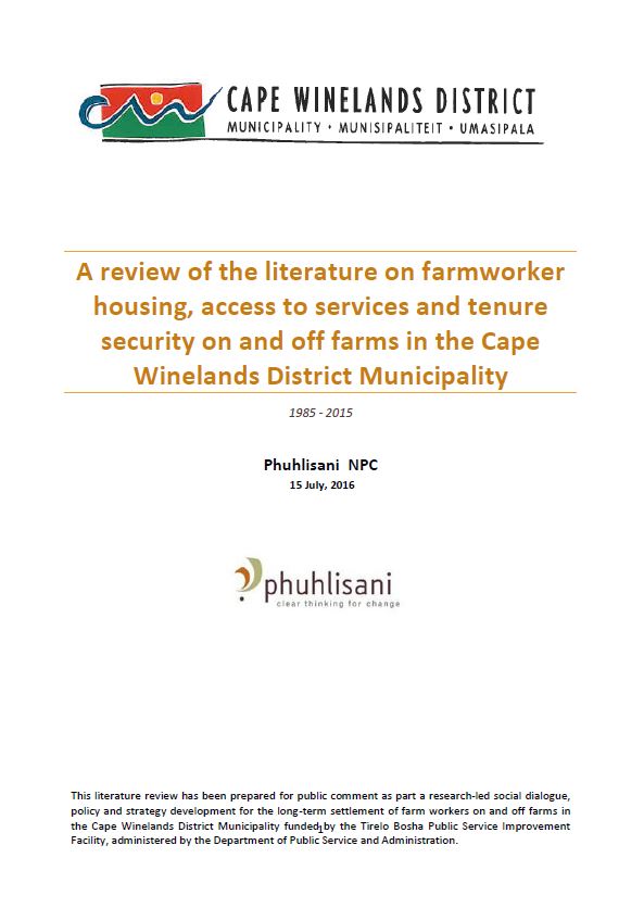 Farmworker literature review