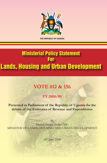 Ministerial Policy Statement For Lands, Housing and Urban Development