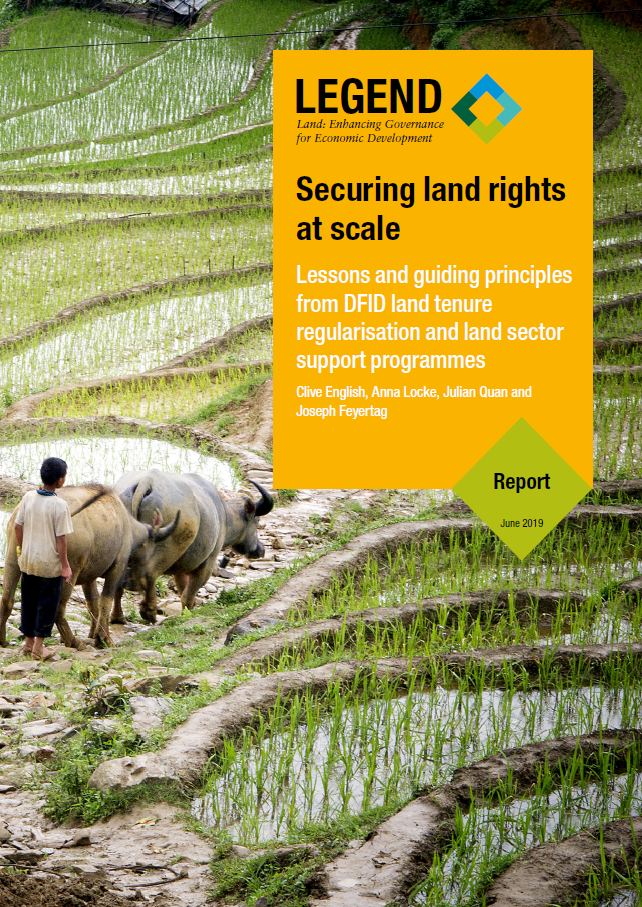 Securing land rights at scale cover