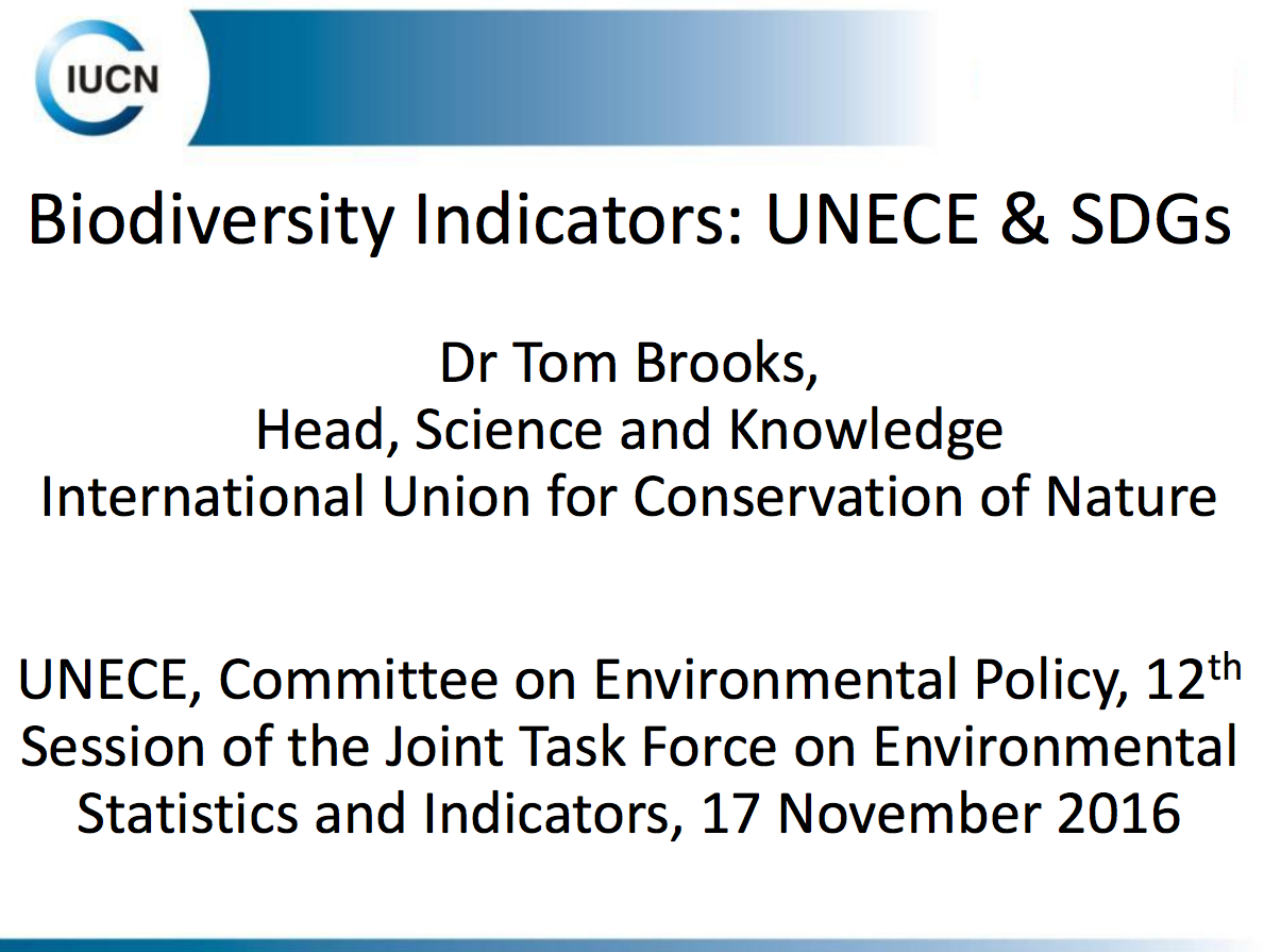 Biodiversity Indicators: UNECE & SDGs cover image