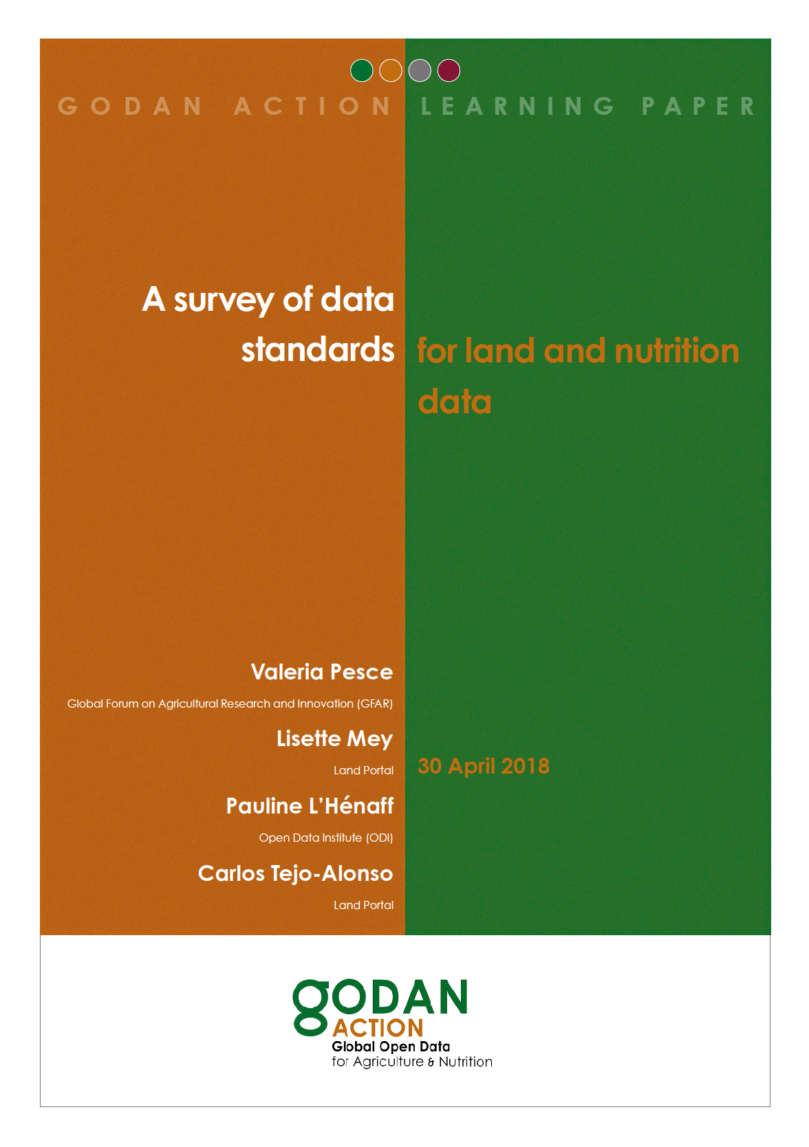 A survey of data standards for land and nutrition data cover image
