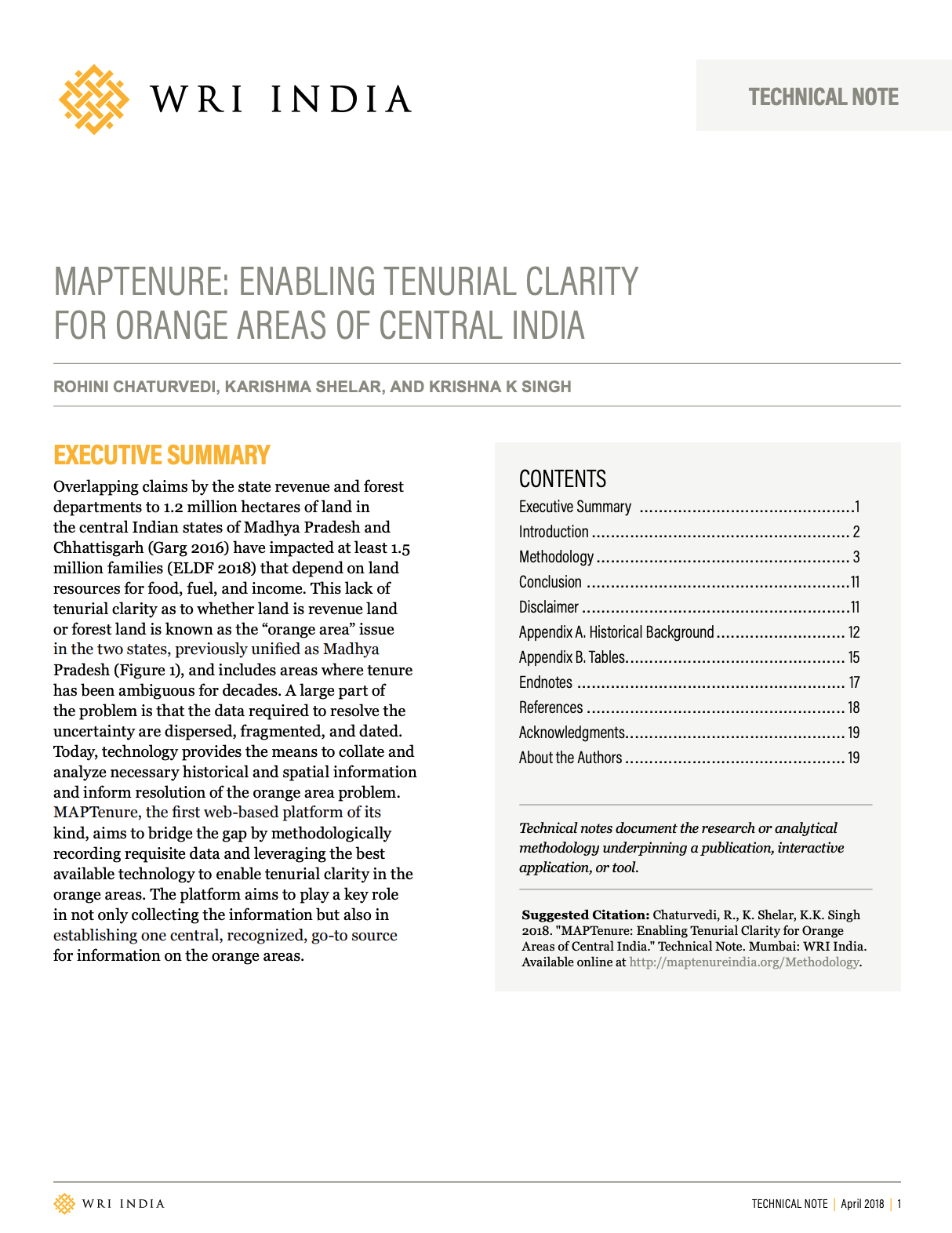 MAPTenure: Enabling Tenurial Clarity for Orange Areas of Central India cover image