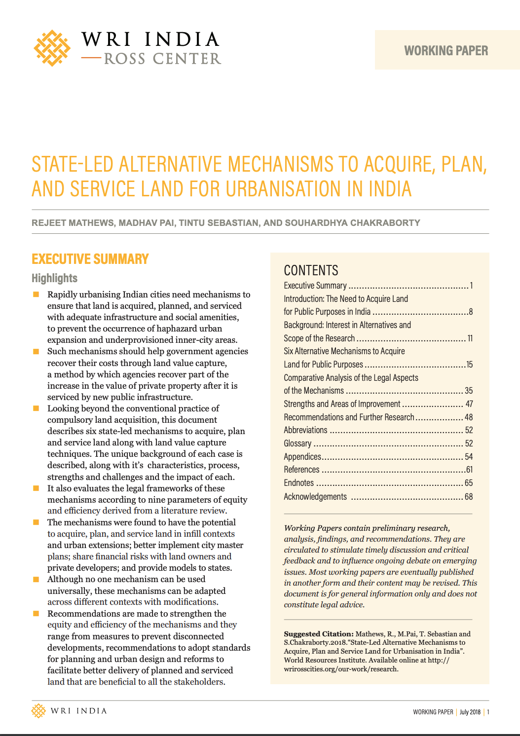 State-led Alternative Mechanisms to Acquire, Plan, and Service Land For Urbanisation in India cover image