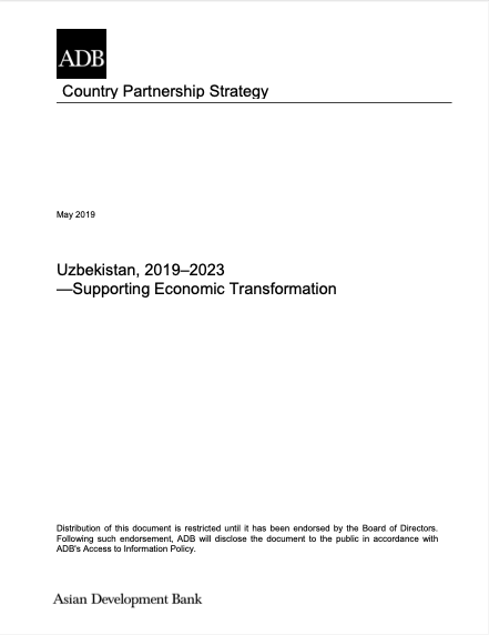 Uzbekistan: Country Partnership Strategy (2019-2023)