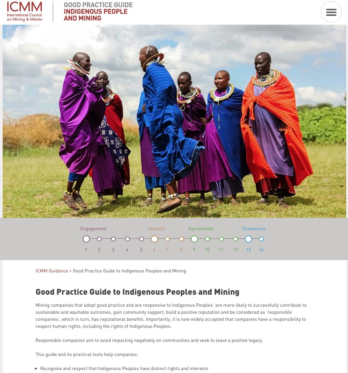 Good Practice Guide to Indigenous Peoples and Mining