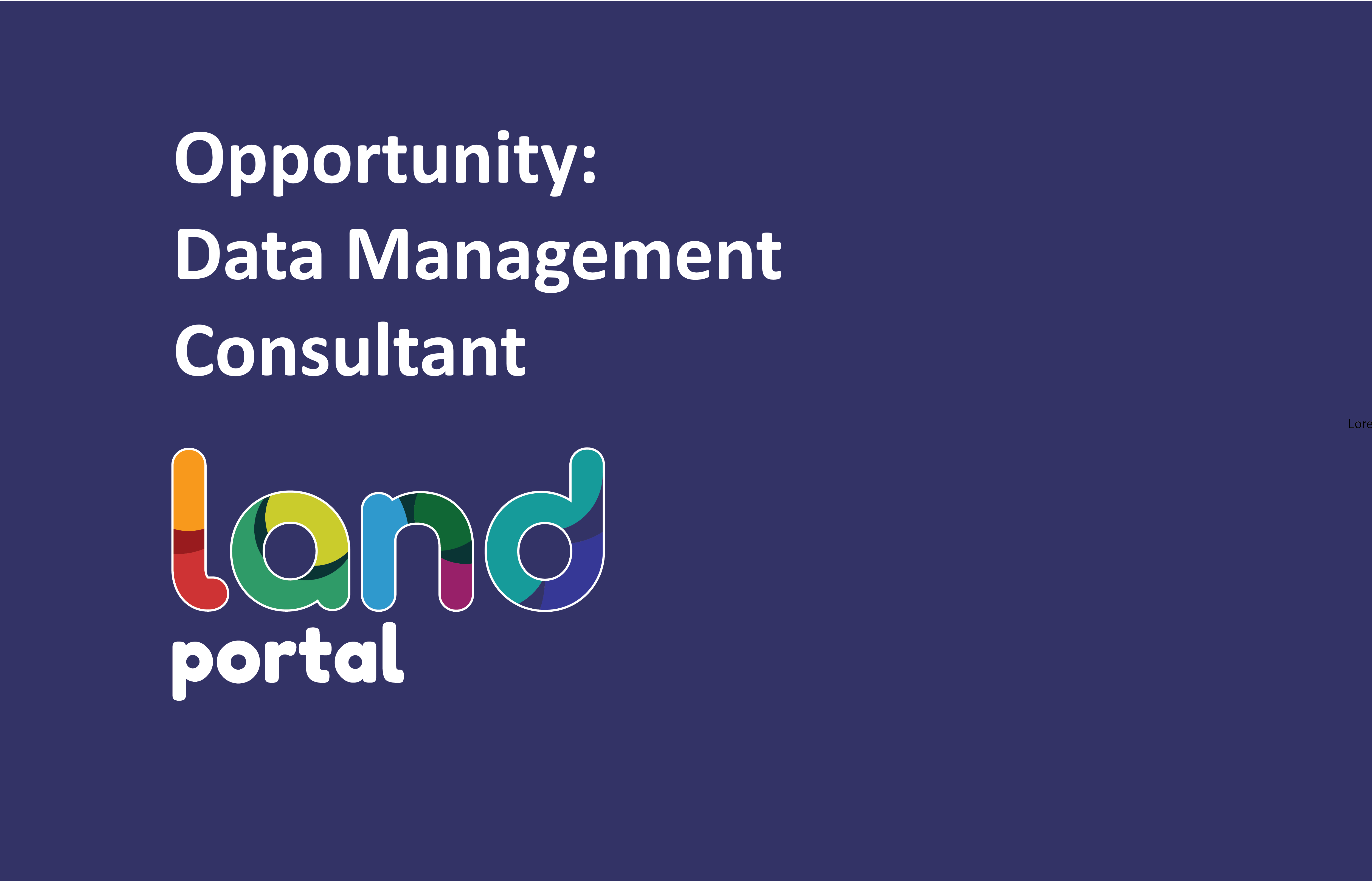 thumbnail data management consultancy