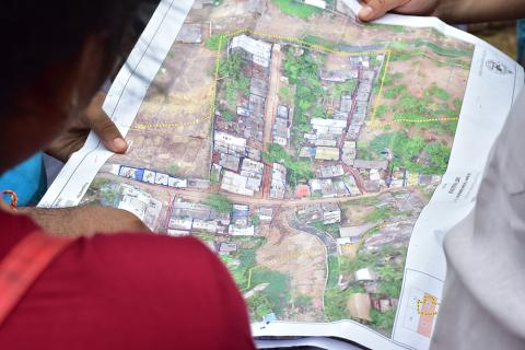 Working map of a neighborhood in the city of Puri in Odisha State, India. Credit: Cadasta Foundation