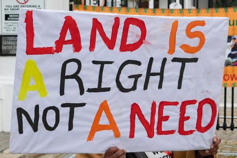 Land rights protest South Africa