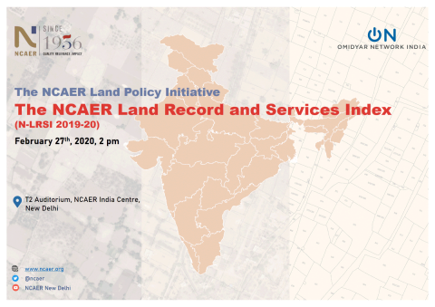 NCAER releases India’s first Land Records and Services Index to energise land governance in India    