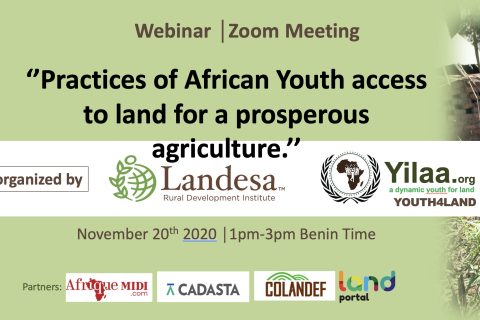 ’Practices of African Youth access to land for a prosperous agriculture