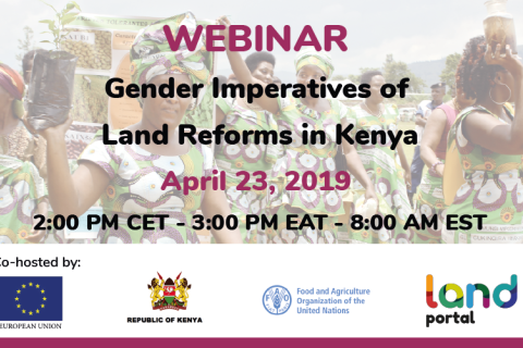 Webinar: The Gender Imperatives of Land Reform in Kenya