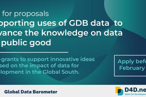 Call for Proposals: Using Data for a Public Good
