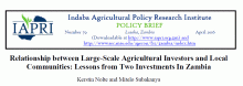 Agric investments and local communities