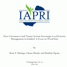 Customary land and forestry management