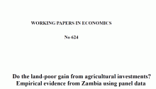 Do land-poor gain from agricultural investments?