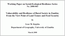 Land tenure and food security