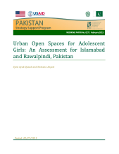 Urban open spaces for adolescent girls: An assessment for Islamabad and Rawalpindi, Pakistan cover image
