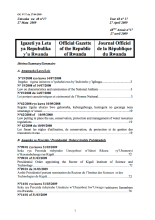 Ministerial Order N° 001/16.01 of 16/03/2009 Modifying Ministerial Order N° 01/16/00 of 19/09/2001 Modifying Rates for Renting and Selling State Owned Land. cover image