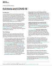 Evictions and COVID-19