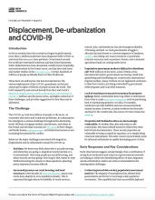 Displacement, De-urbanization, and COVID-19