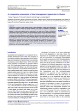  A comparative assessment of land management approaches in Bhutan