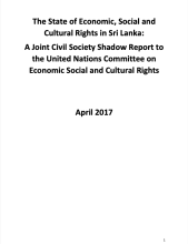 The State of Economic, Social and Cultural Rights in Sri Lanka
