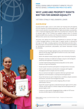 Why Land and Property Rights Matter for Gender Equality