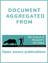 Aggregated from the Journal of Peasant Studies